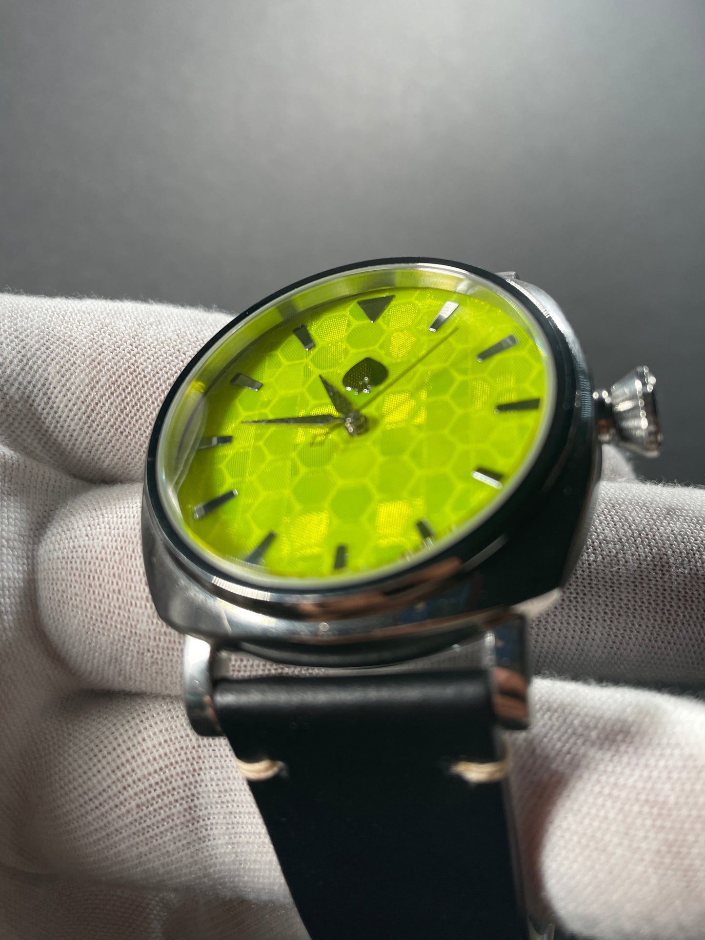 Honeycomb - Automatic Watch Yellow Dial