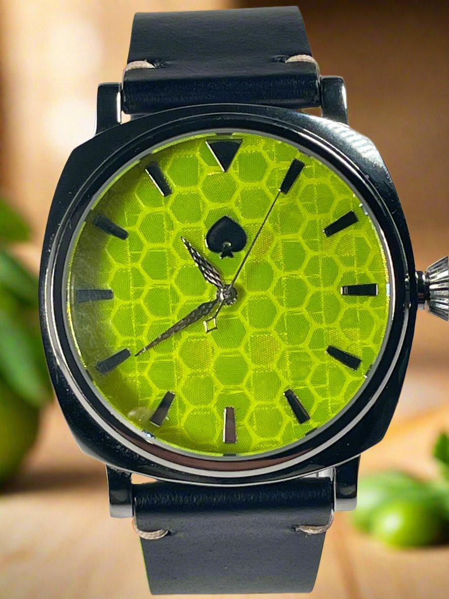 Honeycomb - Automatic Watch Yellow Dial
