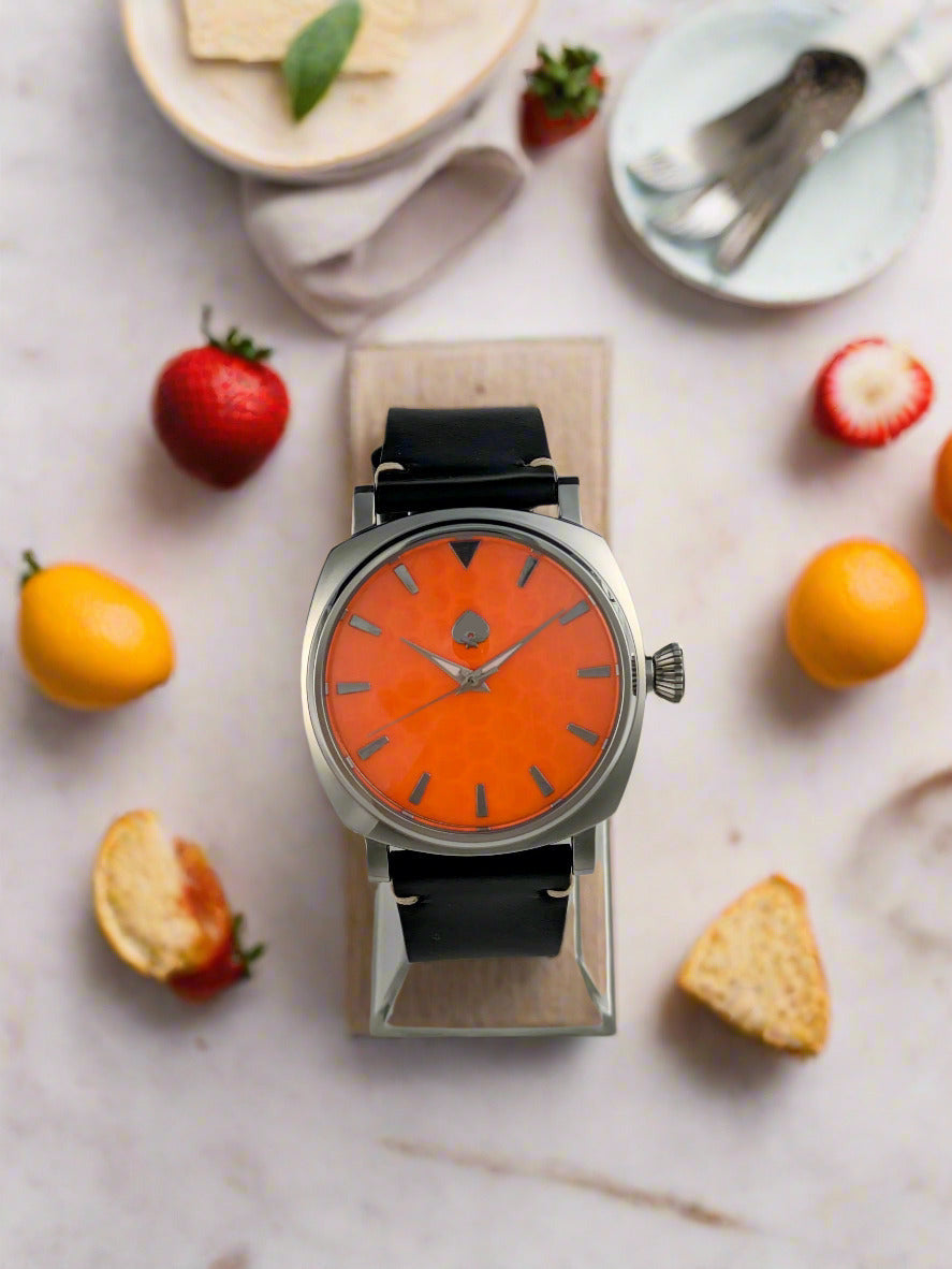 Honeycomb - Automatic Watch Orange Dial