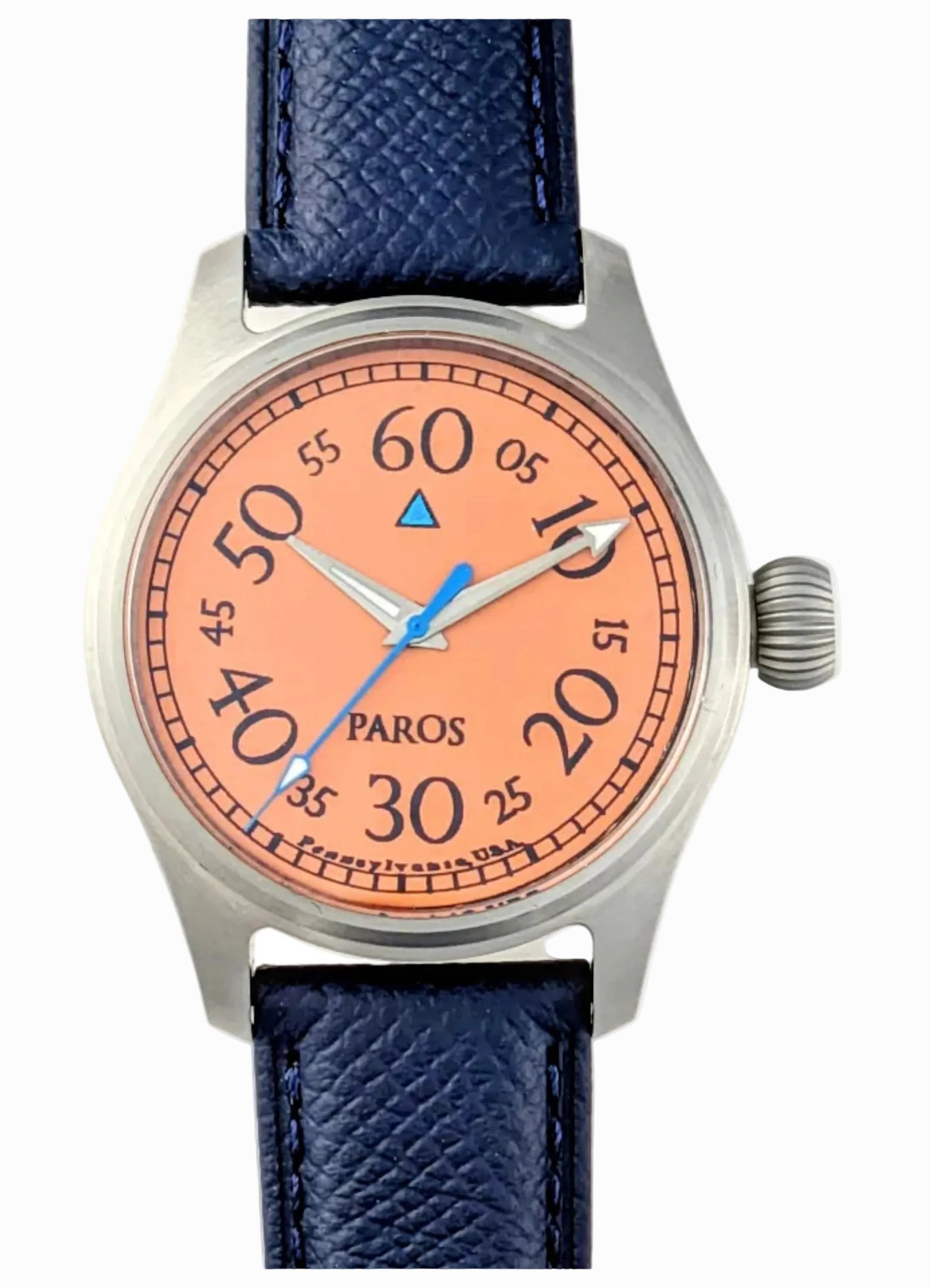 Paros Soloist Salmon dial and blue