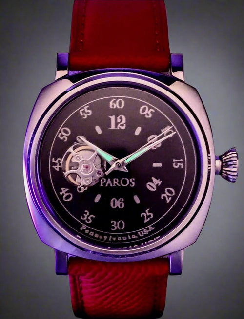 PAROS Balans Open Heart Men's watch Lume