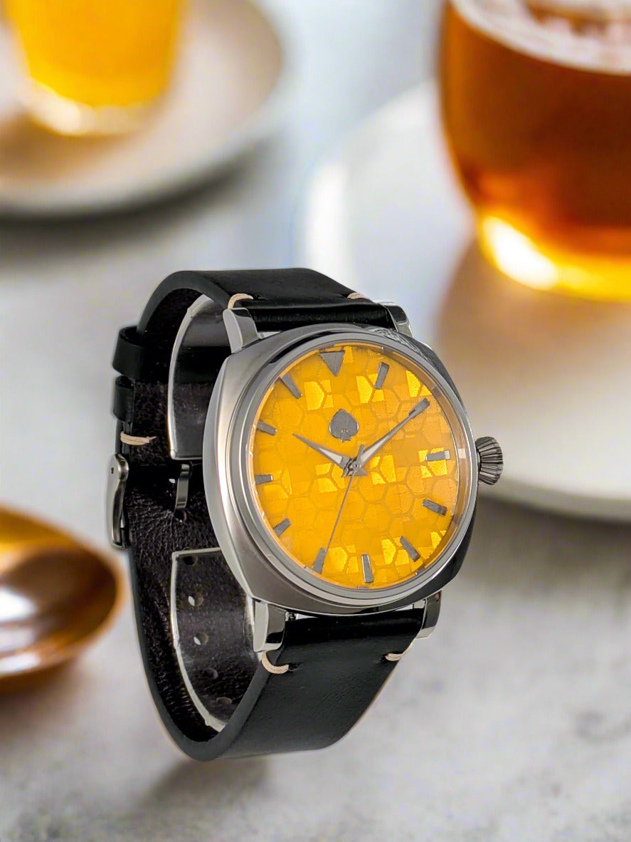 Honeycomb - Automatic Watch Gold Dial